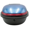 Кофр (багажник) для мотоцикла задній LIPAI (HP007) (360х280х240) 28L чорно-синій глянець, з катафотом, швидко з'ємний фото westvelo.com