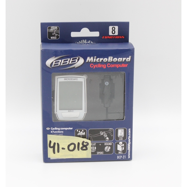 Велокомп'ютер BBB ВСР-21 "MicroBoard" чорно-білий (8 functions) фото westvelo.com