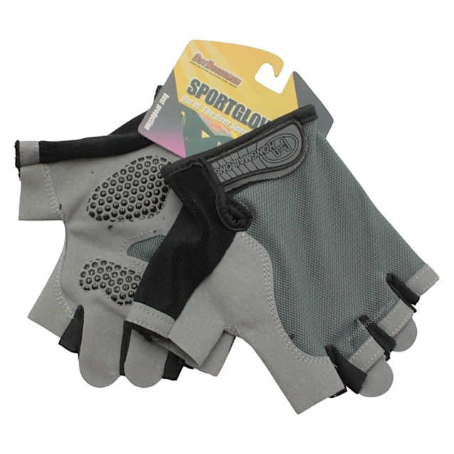 Рукавиці "L" (21-22 см) HONGMAILONG GEL сірі (357) фото westvelo.com