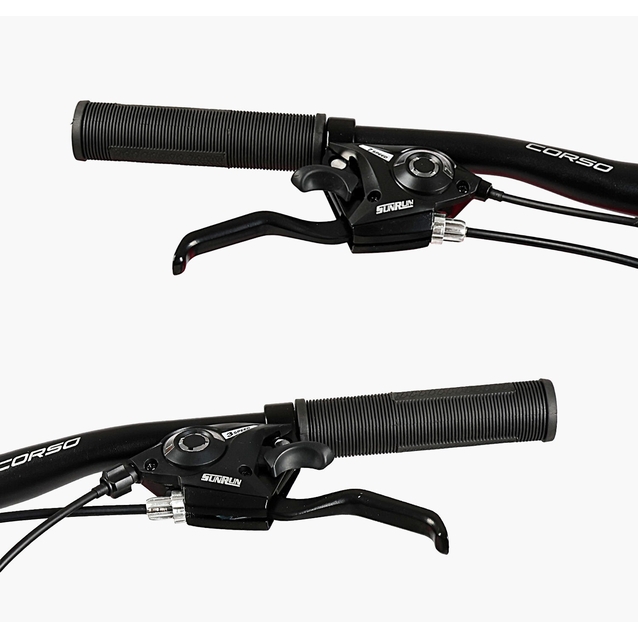 Велосипед 26 AL Corso «PROJECT»  RJ-26361 алюміній 13", (к-т SunRun) графітово-помаранчевий фото westvelo.com