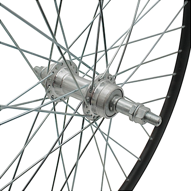 Колесо 27,5 зад, обід 2-ний чорний, втулка AL на віночках, диск різьба фото westvelo.com