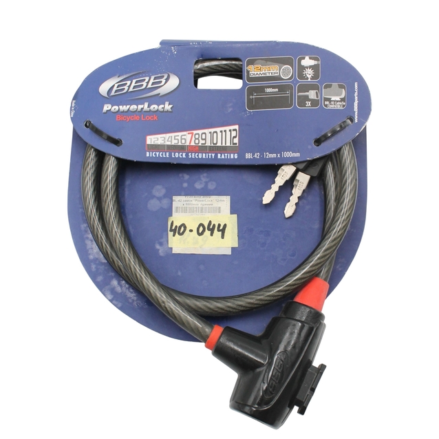 Замок на ключ BBB (PowerLock BBL-42) Ø-12mm L-1000mm фото westvelo.com