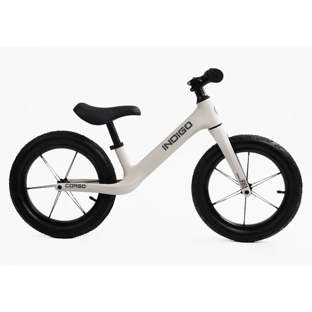 Велобіг 14 Corso надувні колеса, нейлонова рама «INDIGO» D-3261-45 білий фото westvelo.com