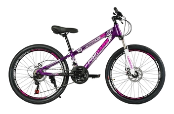 Велосипед 24 ST Corso «PRIMARY» PR-24693 сталь 11", (к-т Saiguan) фіолетовий