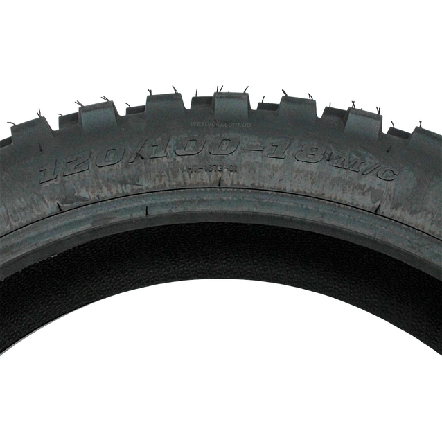 Покришка "18" 120/100-18 Б/К PERFECT (585) шип-кросс TL фото westvelo.com