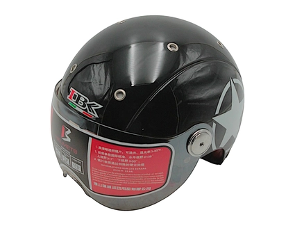 Мото шолом, відкритий (L) "IBK" 033 STAR, чорний
