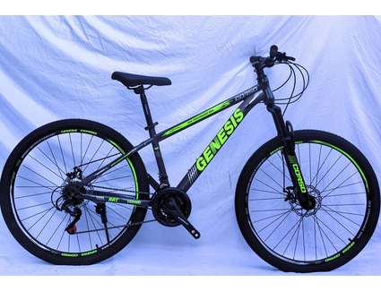 Велосипед 27.5 ST Corso «GENESIS»  GS-27625 сталь 15", (к-т SunRun) графітово-салатовий