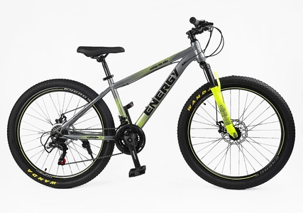 Велосипед 26 ST Corso «ENERGY» EN-26112 сталь 15", (к-т SHIMANO) світло сірий