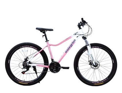Велосипед 26 AL Corso «INTEGRA» NG-26502 алюміній 15", (к-т SHIMANO) рожево-білий