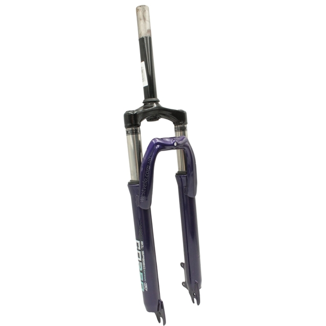 Вилка 26 аморт. безрізьб. CORSO, фіолетова, disk, шток Ø28.6 L-205mm фото westvelo.com