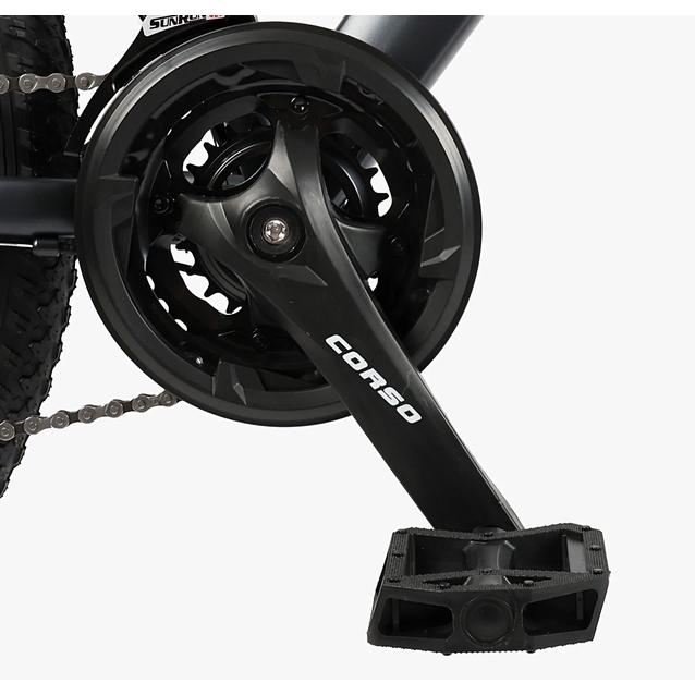 Велосипед 26 ST Corso «PHANTOM» PH-26455 сталь 13", (к-т SunRun) графітовий фото westvelo.com