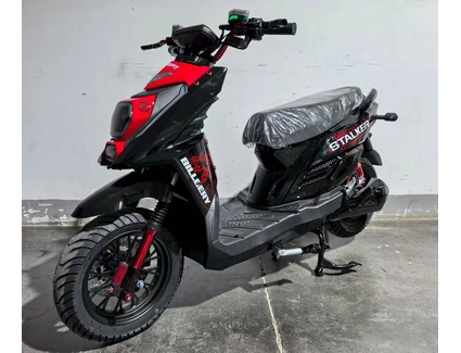 Електроскутер Corso «SHATTLEX» SL-673392, двигун 2500W, акумулятор 72V 40Ah літій-залізо-фосфатний, чорно-червоний, колеса 12"