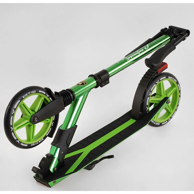 Самокат дитячий 2-х колісний, PU Lamborghini LB 3655 салатовий, 1 амортизатор фото westvelo.com