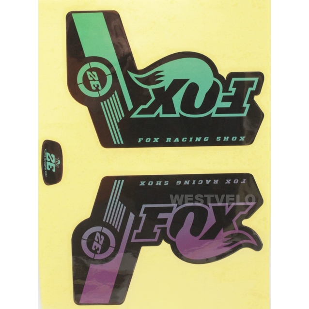 Наклейки на вилку. FOX "прінт 5" фото westvelo.com