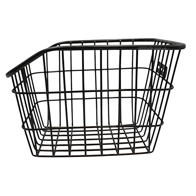 Кошик на багажник, металевий дріт, чорний (267) (400х310х250) фото westvelo.com