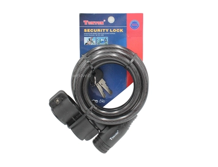 Замок TONYON 536 Ø12mm-1500mm на ключ, з кріпленням на раму