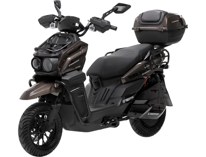 Електроскутер Corso «BLACKFURY» BF-178095, двигун 2800W, акумулятор 72V 40Ah літій-залізо-фосфатний, коричневий, колеса 12"