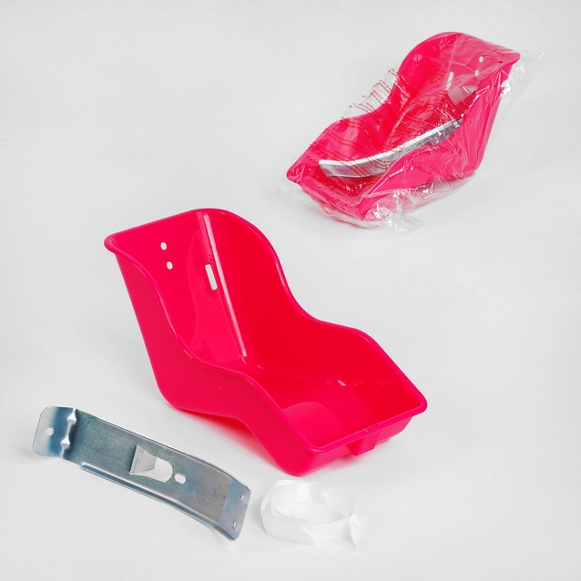 Крісло для ляльки на велосипед, рожеве фото westvelo.com