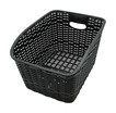 Кошик пластмасовий на багажник плетений чорний AFT-10 (410х320х240) фото westvelo.com