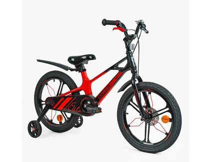 Дитячий велосипед 18 MG Corso «ELITE» ELT-18375, магнієва рама, червоно-чорний