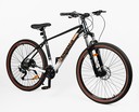 Велосипед 29 AL Corso «ENIGMA» NG-29747 алюміній 19", (к-т SHIMANO Alivio) вилка Santour гідравлічна, чорно-біло-коричневий фото westvelo.com