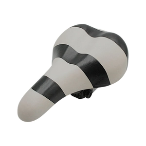 Сідло дитяче SDD-0006 Зебра (+замок) (230х145мм) чорно-біле