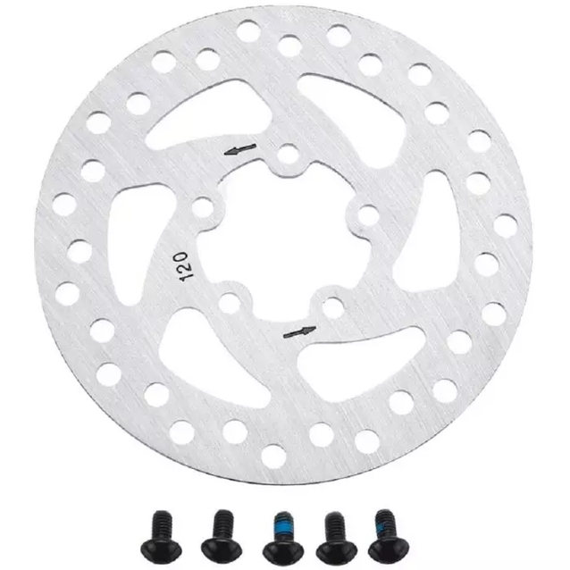 Гальмівний диск (ротор) Ø120мм під болти, 5 отворів, для електросамоката (Xiaomi M365 PRO) фото westvelo.com