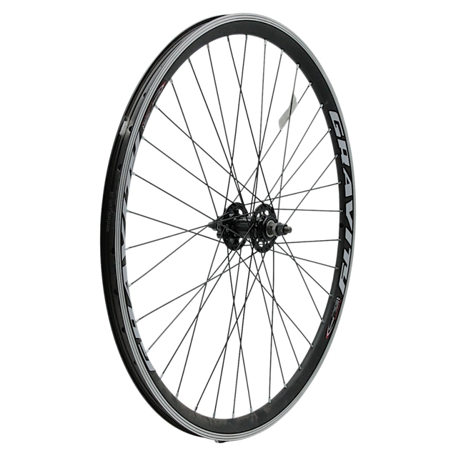 Колесо 27,5 перед, обід 2-ний чорний, втулка ST. SHUNFENG, диск 6 болтів, чорна спиця фото westvelo.com