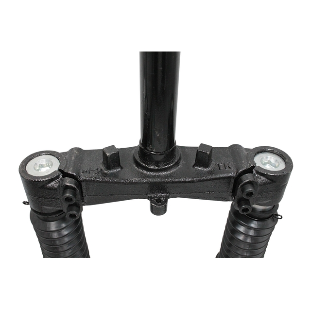 Вилка 12 аморт. різьб. Ø32.2mm. 25.8mm. під дискові гальма з отвором для фіксації керма, для електромопеда, L-385mm р.з L-43mm. SPECIAL / BlackFury фото westvelo.com