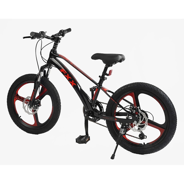 Велосипед 20 MG Corso «FXX» MG-20156 магній 11", (к-т SHIMANO) чорно-червоний фото westvelo.com