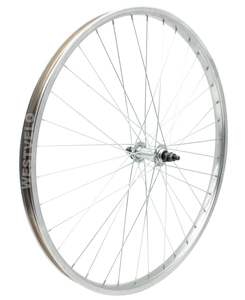 Колесо 24. перед, обід нікель, спиця 2мм. втулка ST. на віночках