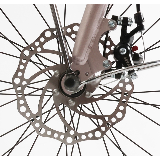 Міський велосипед 28 ST Corso «LIBERTY» LR-28833 сталь 20", (к-т SHIMANO) рожевий + кошик фото westvelo.com