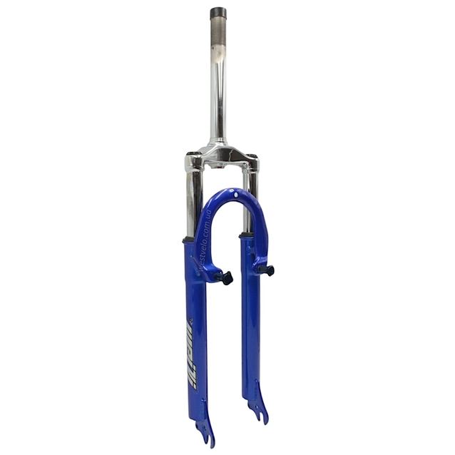 Вилка 26 аморт. різьб. Ø25.4мм V-brake, шток L-210mm р.з L-60mm, синя фото westvelo.com