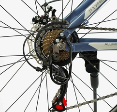 Велосипед 27.5 AL Corso «LEGEND» LG-27754 алюміній 15,5", (к-т SHIMANO) блакитно-сірий