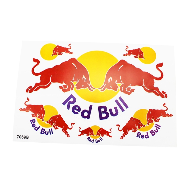 Наклейки "Red Bull" 6 шт (26х17мм) фото westvelo.com