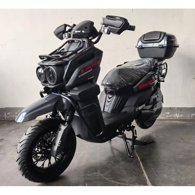 Електроскутер Corso «BLACKFURY» BF-645014, двигун 2800W, акумулятор 72V/40Ah літій-залізо-фосфатний, графітовий, колеса 12" фото westvelo.com