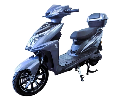 Електроскутер Corso «JOGGERMAX» JM-184697, двигун 1500W, акумулятор 72V 32Ah графеновий, сірий, колеса 12/10" + 1 ящик. акум