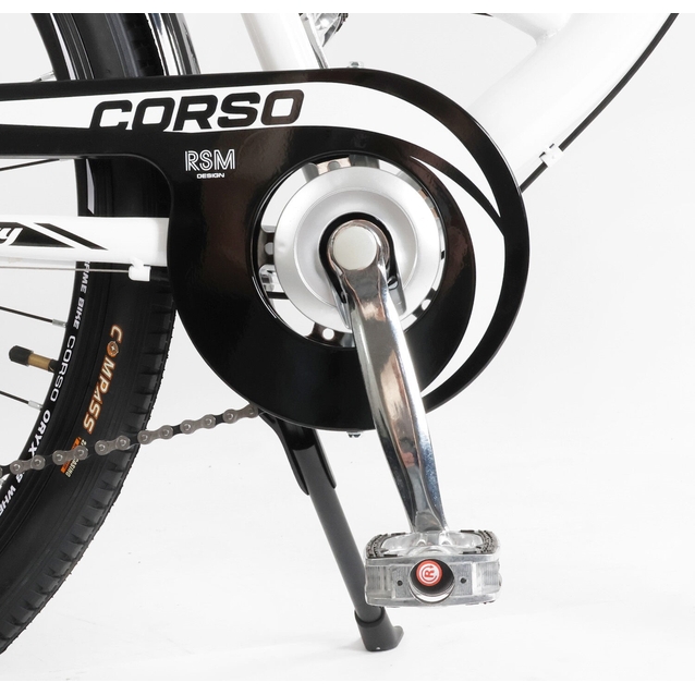 Міський велосипед 28 ST Corso «LIBERTY» LR-28014 сталь 20", (к-т SHIMANO) білий + кошик фото westvelo.com