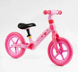 Велобіг 12 Corso, колеса - EVA (піна), нейлонова рама CS-12366 рожевий