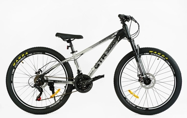 Велосипед 26 AL Corso «GTR-3000» GT-26850 алюміній 13", (к-т SHIMANO) сіро-чорний