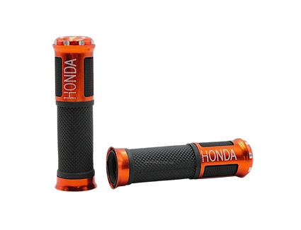 Мото гріпси GJCT (Honda) з відбійником, бронзові Гума/Алюміній