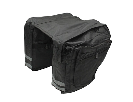 Сумка на багажник двостороння чорна