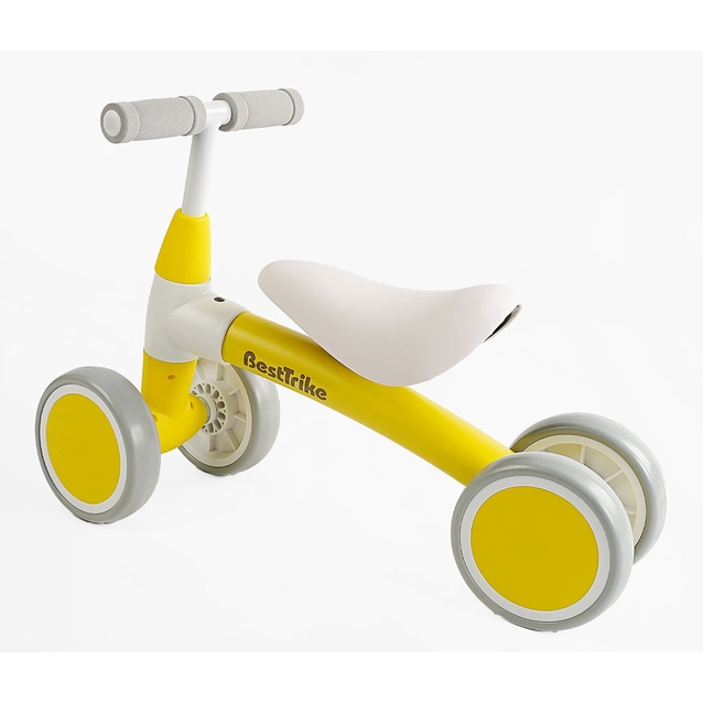 Велобіг 4-ьох колісний EVA Best Trike, нейлоново-сталева рама, BST-90900 жовтий фото westvelo.com