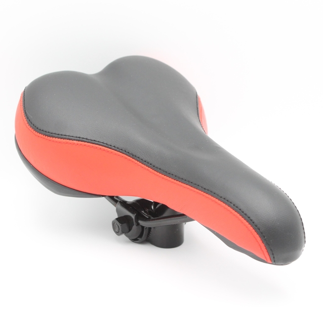 Сідло мтв №184 чорно-червоне фото westvelo.com