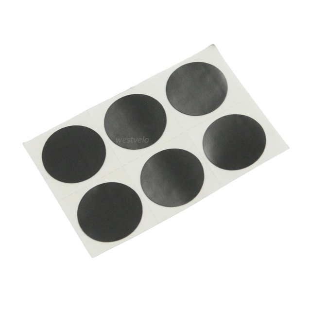Латки самоклейки 40*40mm круглі (6шт) фото westvelo.com