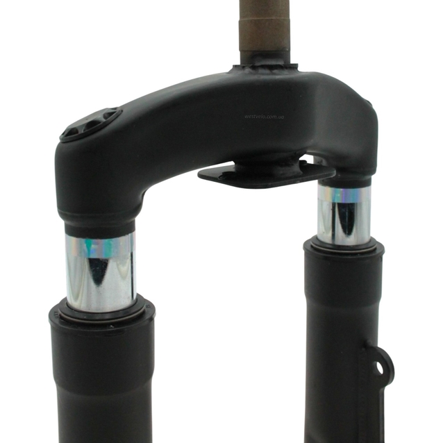 Вилка (10) амортизаційна, під Disk-brake, чорна, для електросамоката фото westvelo.com