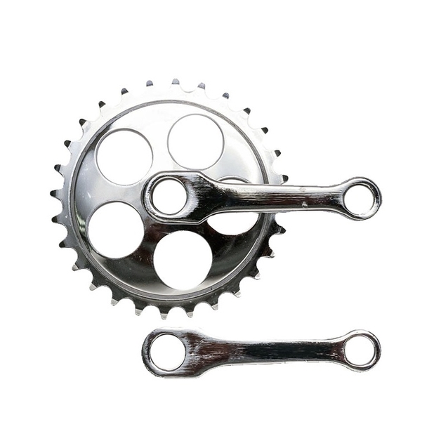 Система шатунів "12" 28Т, під клин, нікель, L-125мм. фото westvelo.com