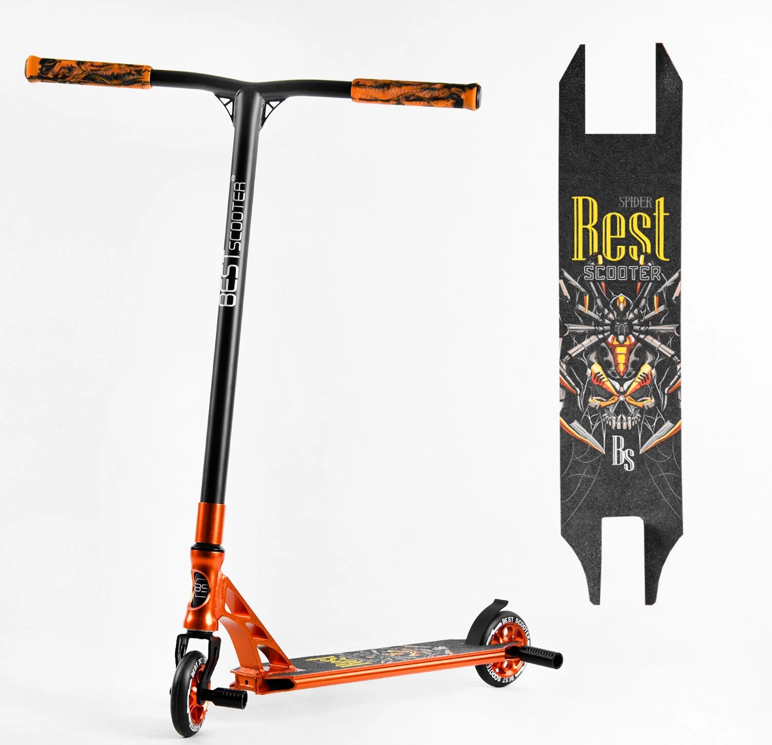 Купити Самокат трюковий Best Scooter «SPIDER» 53880 помаранчевий