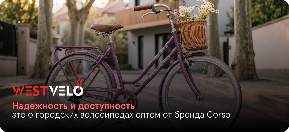 городские велосипеды corso оптом